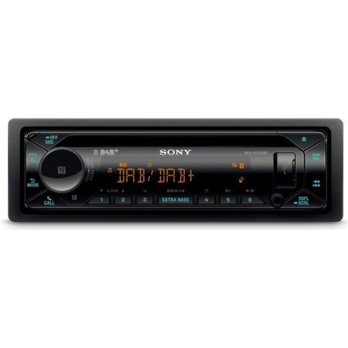 Sony - Autoradio DAB+ MEXN7300KIT - CD - Bluetooth - USB + Antenne et Microphone