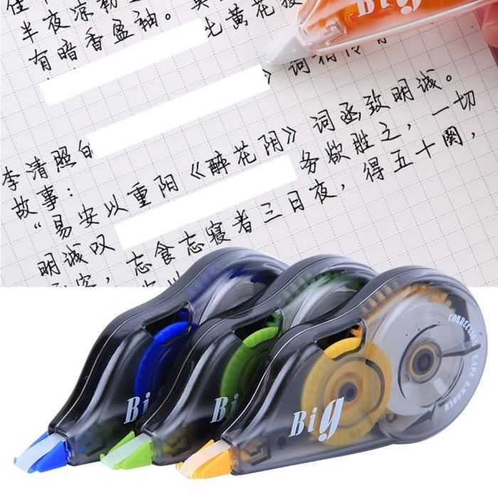 Colexy 6 Pièces Rubans Correcteurs, Mini Pocket Mouse Blanc Tape 4 M X 5 Mm - Ruban Correcteur Blanc Pour étudiants Enfants, Employés De Bureau, Fournitures Scolaires École Bureau