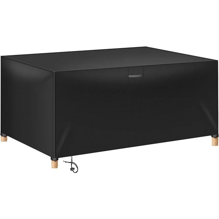 Housse Salon De Jardin Exterieur 120x110x105cm/LxWxH Noir Housse De