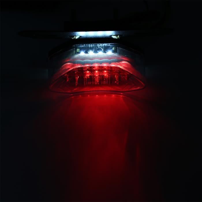 Feu Arrière LED Pour Casque Moto - Sans Fil - Frein, Clignotants - 12V - Sécurité Renforcée