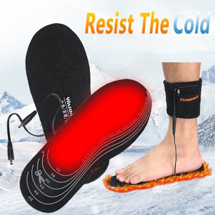 TEMPSA 3646 Semelles Chauffantes Anti glisse Semelle Avec USB Noir