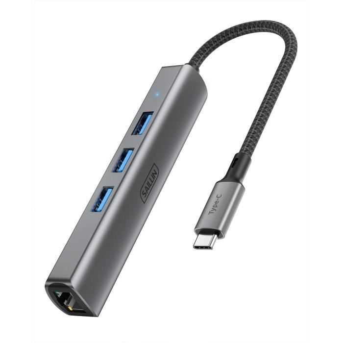 ICZI Adaptateur USB C vers Ethernet Gigabit Thunderbolt 3(Type-C) vers RJ45 Aluminum Compatible avec MacBook Pro Air iPad Pro Air Surface Go Dell XPS ChromeBook Pixel etc ICZI Adaptateur USB C vers Ethernet Gigabit Thunderbolt 3(Type-C) vers RJ45 Aluminum Compatible avec MacBook Pro Air iPad Pro Air Surface Go Dell XPS ChromeBook Pixel etc