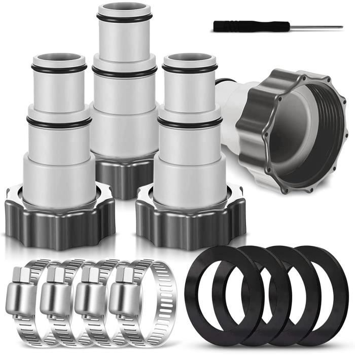 Zanvin Mini Aspirateur Pour Voiture, Connecteur De Tuyau De Piscine Pour Tuyau De Piscine 1-1/4 Pouce Et 1-1/2 Pouce Adaptateur De Tuyau Pour Aspirateur De Piscine Filtre Pompe Tuyau Gonflable Au Sol