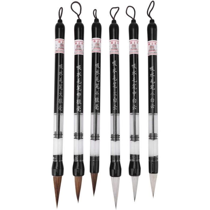 HOODANCOS Lot De 6 Presse-lettres En Papier Pour Calligraphie Chinoise - Porte-pinceaux - Noir Catalpa