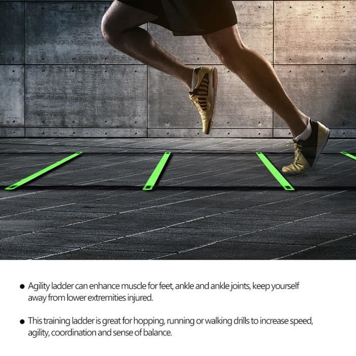 Échelle D'agilité Leapiture - Entraînement De Vitesse Et De Pieds Pour Foot, Fitness