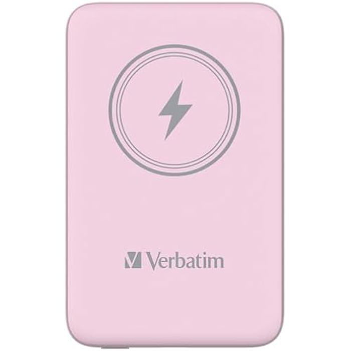 Charge n Go Magnetic Wireless Power Bank 5000 Pink