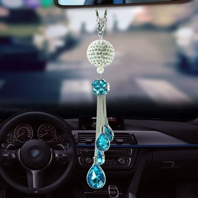 Chapelet Voiture Avec Ange Gardien – Pendentif Rétroviseur élégant Et Porte-bonheur