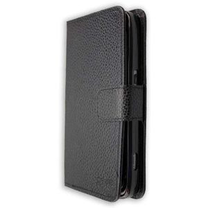 Housse 360° Portefeuille Pour Doro 8031 Smile - Protection Complète, Cuir Synthétique, Noir, Motif Smile