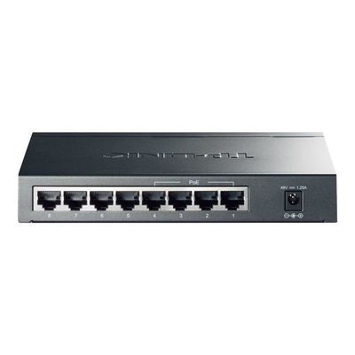 TP-Link Switch Gigabit 8 Ports PoE+ 62W – Alimentation Et Connexion Facile Pour Caméras IP, Points D’Accès Et Téléphones, Mode Extension 250m