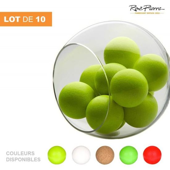 Smoby 6 balles de baby foot en liège en blister (35 mm) - Comparer avec