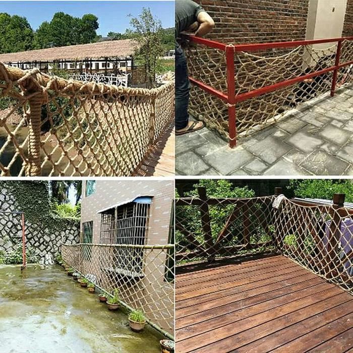 Filet De Sécurité De La Balustrade, Chanvre Corde Décoration Net Enfant Escalier Filet De Sécurité Balcon Protection Netfilet Escalade Enfants Pl( Size:2x8m(6.6x26ft),Color:Filet en corde de chanvre Filet De Sécurité De La Balustrade, Chanvre Corde Décoration Net Enfant Escalier Filet De Sécurité Balcon Protection Netfilet Escalade Enfants Pl( Size:2x8m(6.6x26ft),Color:Filet en corde de chanvre