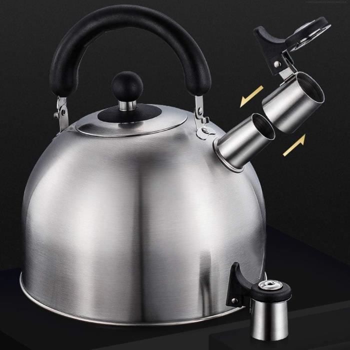 Bouilloire à Thé CIYODO En Acier Inoxydable 2L – Poignée Ergo, Compatible Induction, Usage Quotidien
