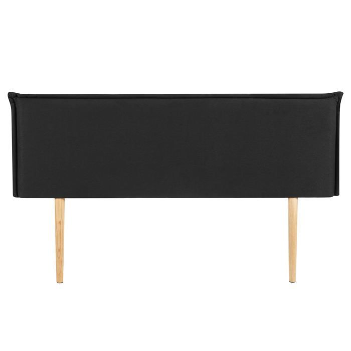 Tête De Lit Elowa 160 Sur Pieds, En Tissu - Gris - Tête de lit