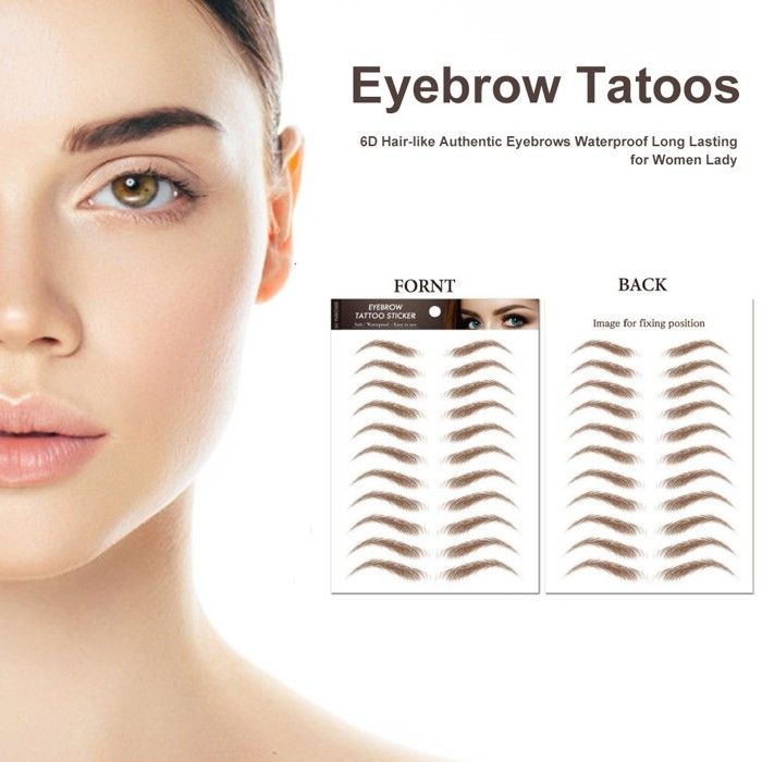 Stylo Sourcils Longue Durée Ain Katy - Effet Naturel Et Mat, Waterproof, Teintes Brun/noir