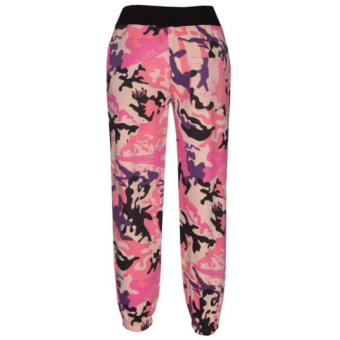 Pantalon de jogging unisexe en molleton imprim camouflage pour enfants Rose 5 13 ans Respirant Indoor