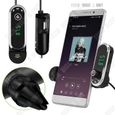 TD® Autoradio bluetooth mains libres support portable transmetteur radio FM USB multifonctions-2