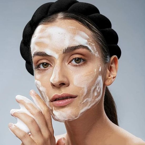 Serre tete-Bandeau en Velour Skincare-Maquillage-Beauty Routine