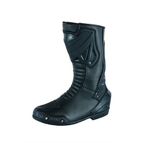 Bottes Moto Homme Polar Fox Wayatt En Cuir Noir - Pointure 11 US - Bout Rond - Neuf Avec Emballage