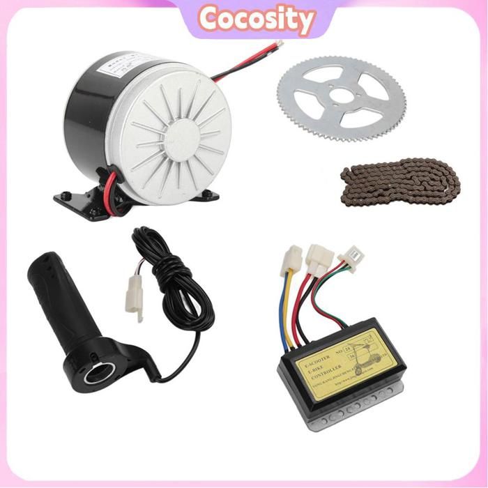 Kit Contrôleur GD01 Pour Vélo Électrique - Compatible Moteurs 24V/36V/48V 250W-350W - Fonction Auto-apprentissage - 8