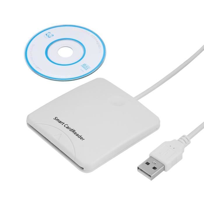 Lecteur De Carte à Puce EMV USB-CCID ISO7816 - Pour Cartes Mémoire - 54g