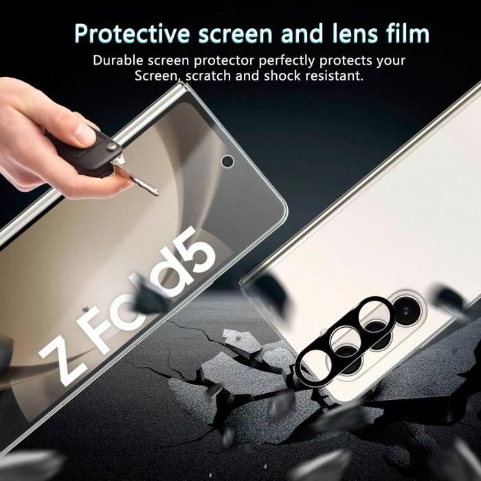 Film Protecteur D'écran Arrière Pour ASUS Zenbook Duo 2024 UX8406 - Noir, Anti-rayures, Anti-empreintes (2 Pièces, Peau Carbone)