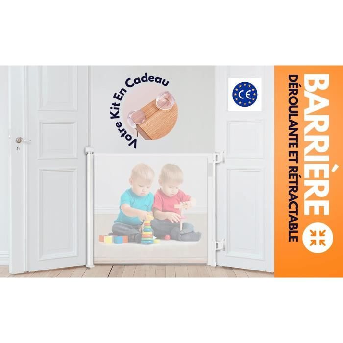 Barriere escalier shop deroulante