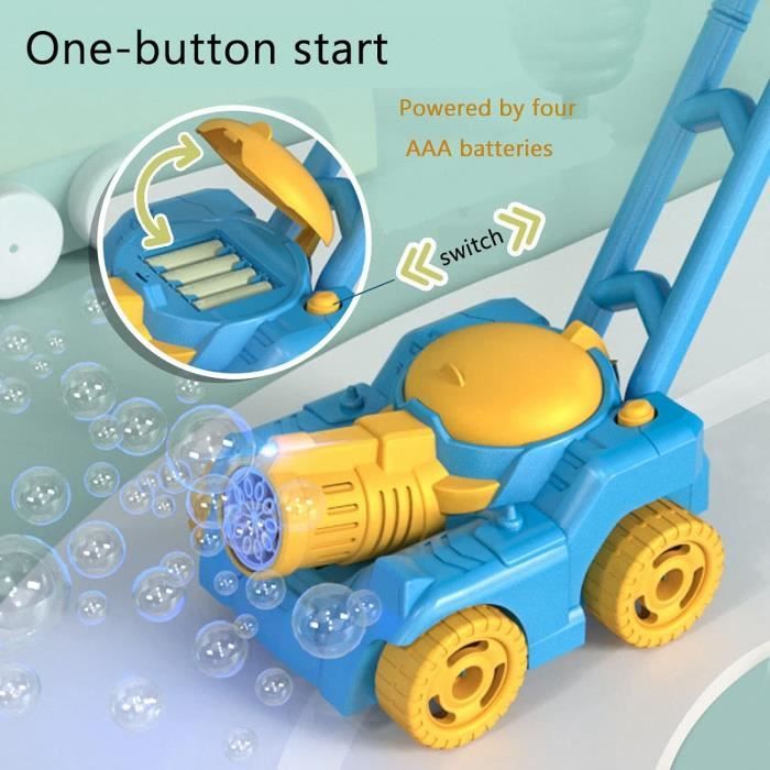 Sitodier Bulles de Tondeuse à Gazon pour Tout-Petits - Machine à Bulles