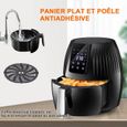 stanew new air fryer 5.5 litre 1400 watt home 8 great functions, no fumes, thermostat timer touch screen, comes with recipes-3