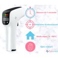 ThermoFast Pro -Thermomètre Frontal Sans Contact Fiable 3 en 1, Thermometre Medical Infrarouge Digital pour Bébé Adulte-3