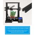 Creality3D Ender-3 Imprimante 3D Imprimante DIY Kit V-slot Prusa I3 220 x 220 x 250mm avec MK10 Extrudeuse 0.4mm Buse Non Assemblé-3