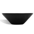 Vasque en céramique - VIDAXL - Rond - Noir - Design moderne et élégant-3