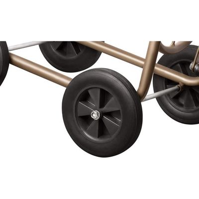 Dévidoir Tuyau Arrosage UPP Métal - Jusqu'à 60m, 4 Roues Caoutchouc, Housse Protection - Chariot Jardin