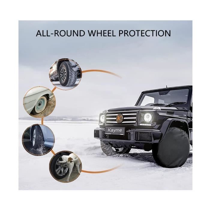 YMYNY Lot De 4 Housse De Protection Pour Pneu De Remplacement Voiture Pour 16 20universel 87887912