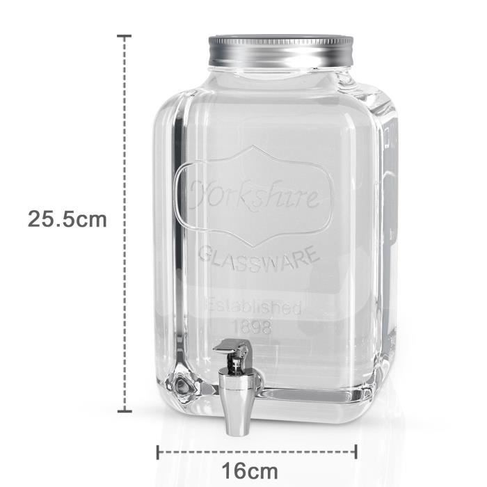 Distributeur de boissons, 3,5 litres, distributeur de boissons réutilisable pour