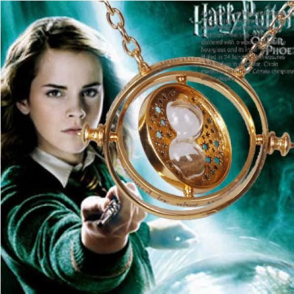 Collier sablier retourneur de temps Harry Potter, baguette magique,  porte-clés Hermione, pierre rouge, bracelet doré Snitch Death Hallow,  jouet, 2023