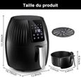 stanew new air fryer 5.5 litre 1400 watt home 8 great functions, no fumes, thermostat timer touch screen, comes with recipes-5