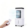Climatiseur Mobile 3 en 1, Rafraichisseur d'Air grand réservoir d'eau 15 L et télécommande 3 vitesses réglables 3 modes ventilation