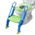Siège d'enfant potty toilettes formateur siège étape tabouret échelle chaise de formation réglable-0