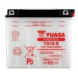 YUASA - Batterie Moto 12V Sans Entretien Sans Pack Acide Yb16-B-0