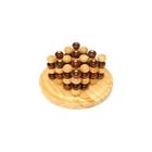 BRAND Jeux de société - Tri-morpions - Tic Tac Toe - Bois naturel - 2 joueurs - 6 ans et plus