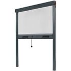 Store Moustiquaire Recoupable Alu - AVOSDIM - L 125 x H 160 cm - Gris - Anti-Insectes