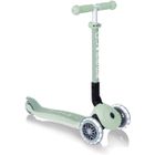 Trottinette 3 roues pliable - GLOBBER - JUNIOR LIGHTS ECOLOGIC - Vert Pistache - Lumineuses - Plastique recyclé - 2 à 6 ans - 50 Kg