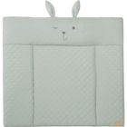 Matelas à langer - ROBA - Visage de lapin - 85 x 75 cm - Vert givré