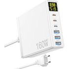 SANAG 160W Gan 6-Port Chargeur Rapide Avec Led Display, Chargeur Secteur Multiple Avec 3 Usb-C Et 3 Usb-A Pps Pd 3.0 Für Macbook Pr[J126]