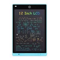 LCD Tablette Enfants, 12 Pouces Tablette Dessin avec écran Coloré, Doodle Pad avec Bouton D'effacement Verrouillable