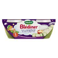 BLEDINA Blédîner Risotto de courgettes lait gruyèr