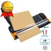 CONFO® Massicot A4 Coupe-papier Manuel Lame pour Bureau avec Echelle règle accessoires papier photo feuilles professionnel maison