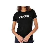 T shirt Kaporal - Femme Kaporal - Jasic black - Kaporal Noir - Coton - Vetement Kaporal