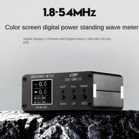 CQV-SWR120 120W SWR Compteur d'onde stationnaire haute fonction d'alarme d'onde stationnaire 240x240 Couleur HD Affichage FM-AM-SSB