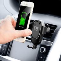 SHOP-STORY - Support pour téléphone portable avec chargeur de voiture sans fil - Wolder